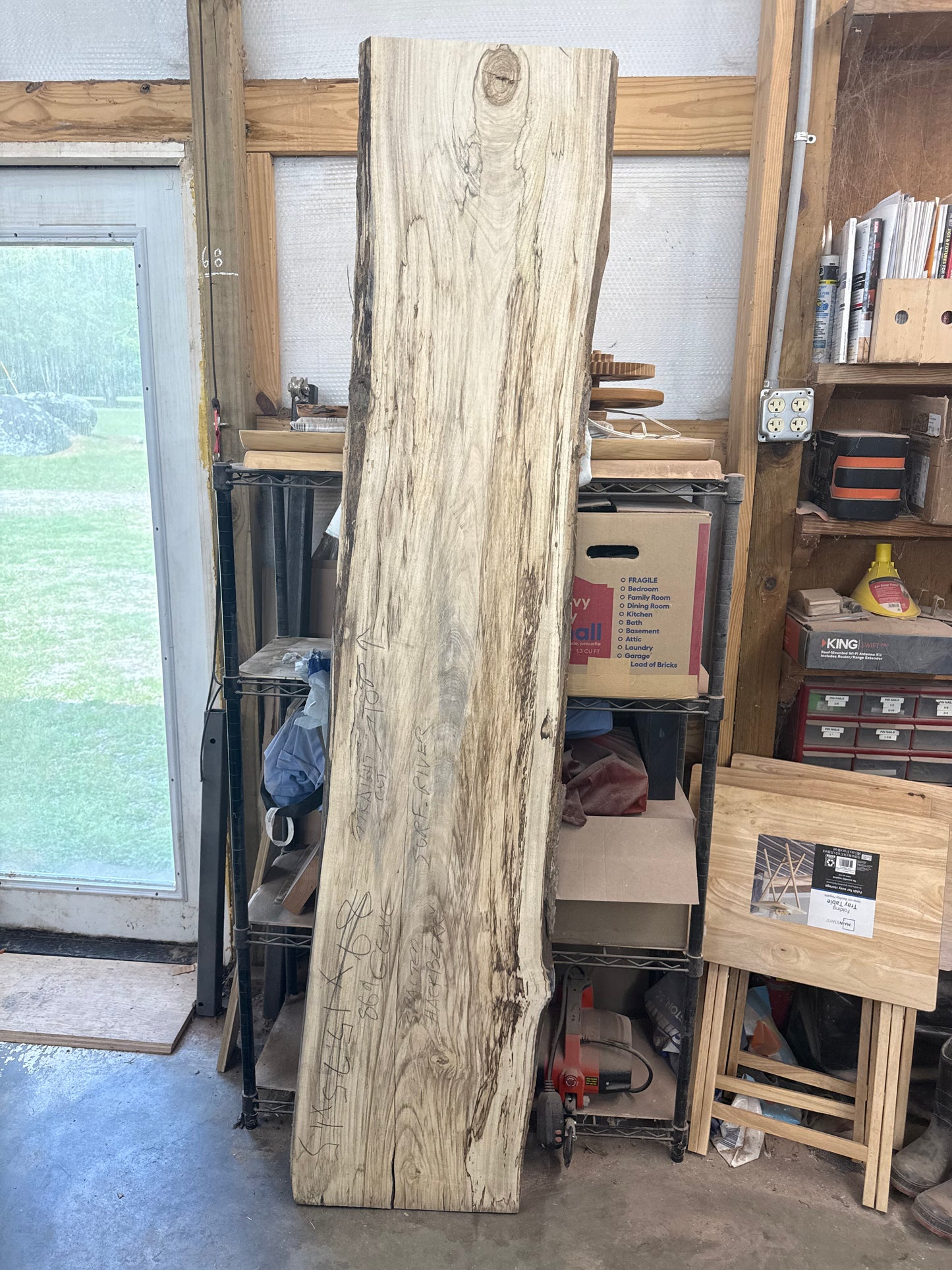 Theodore: 5-foot spalted hackberry / surface river