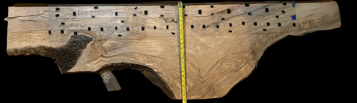 Romeo: 5-foot Olivewood / resin - Linear Clockworks