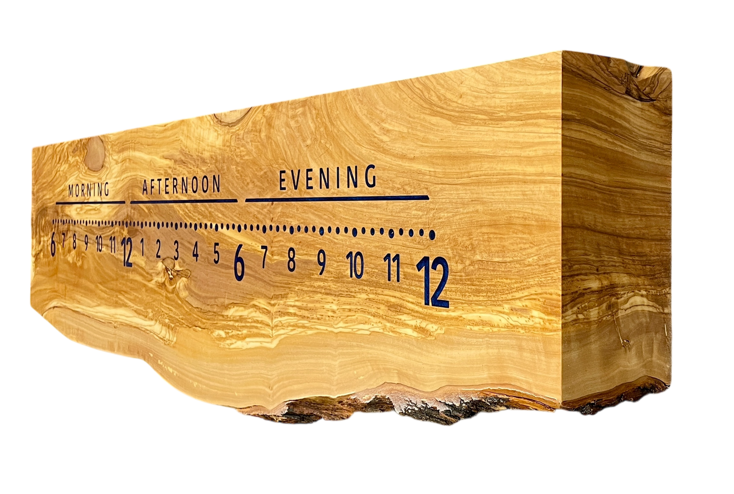 Sicily: 3-foot Olivewood / Resin - Linear Clockworks