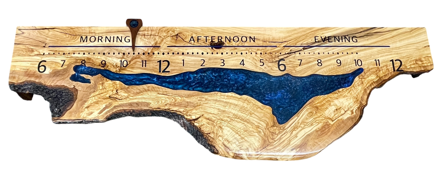 Romeo: 5-foot Olivewood / resin - Linear Clockworks