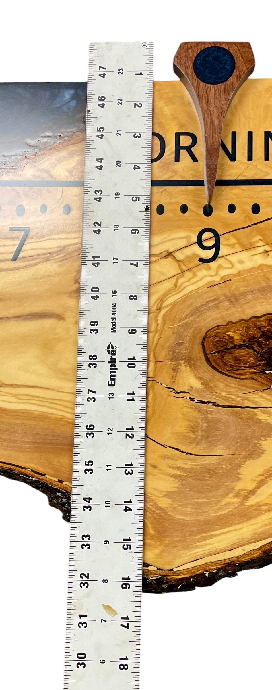 Giselle: 5-foot Olivewood / resin - Linear Clockworks
