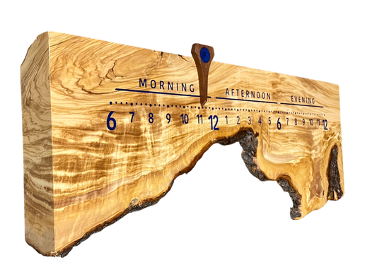 Sergio: 3-foot Olivewood / resin - Linear Clockworks
