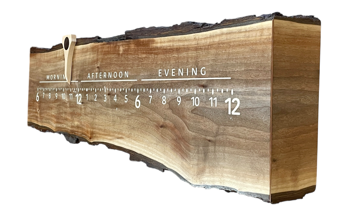 Nate: 3-foot Walnut / maple - Linear Clockworks