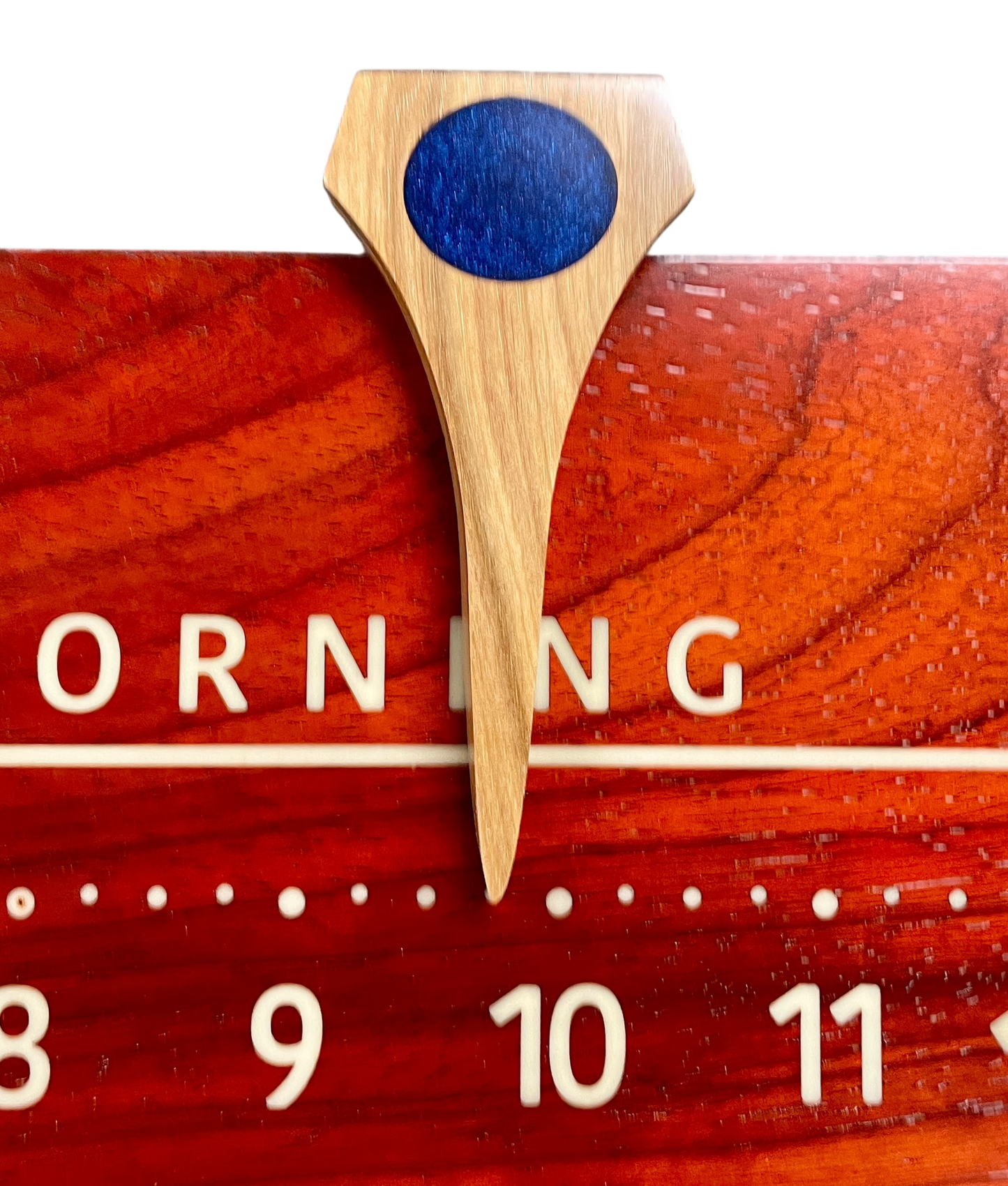 Padma: 3-foot Padauk/Maple - Linear Clockworks