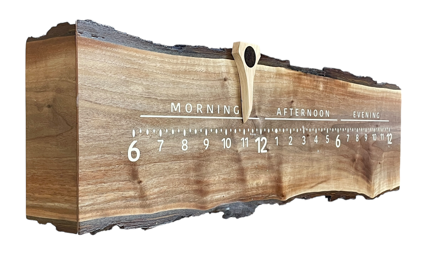 Nate: 3-foot Walnut / maple - Linear Clockworks