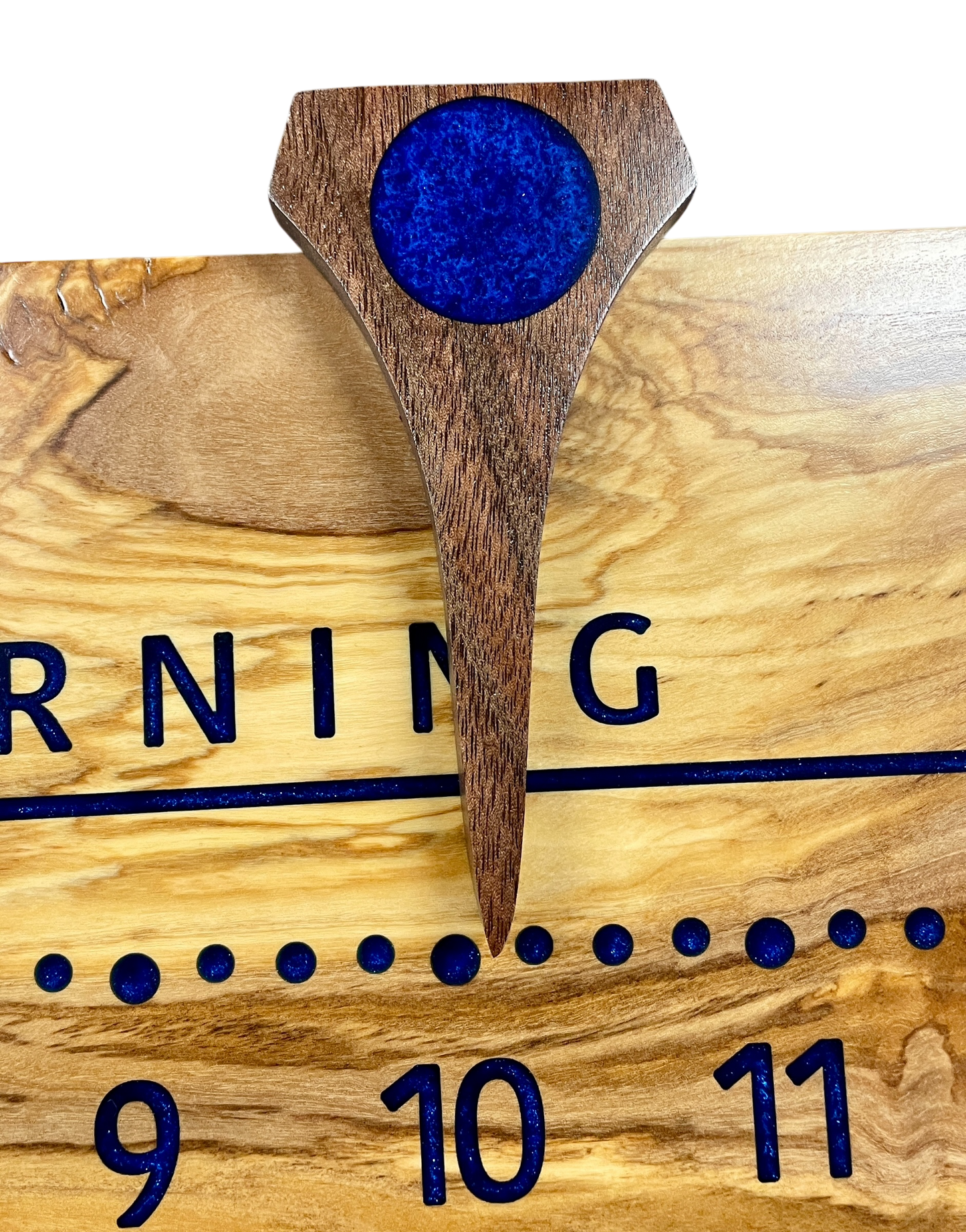 Sicily: 3-foot Olivewood / Resin - Linear Clockworks