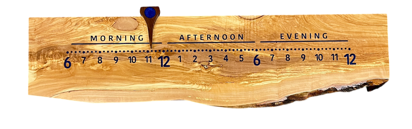Sicily: 3-foot Olivewood / Resin - Linear Clockworks