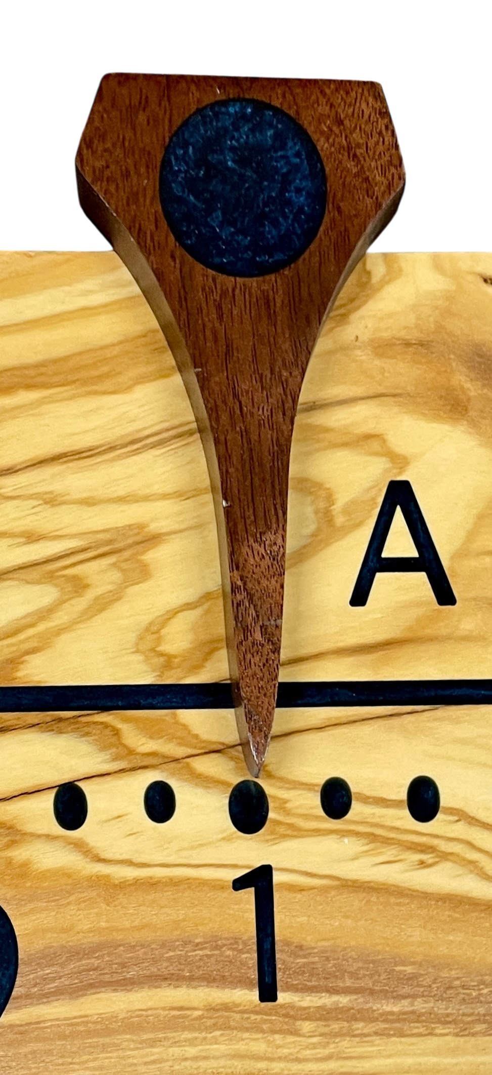 Giselle: 5-foot Olivewood / resin - Linear Clockworks