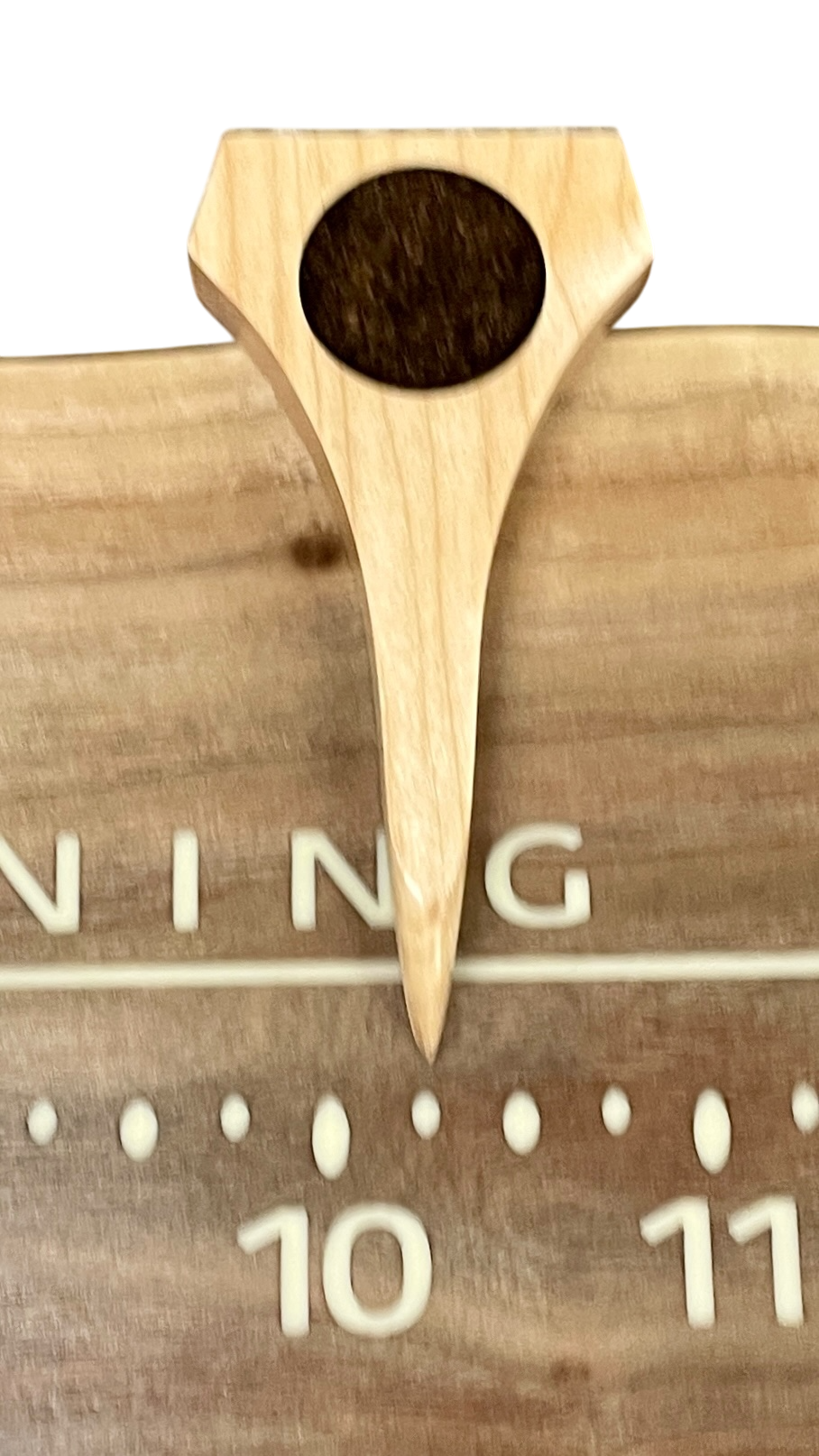 Nate: 3-foot Walnut / maple - Linear Clockworks