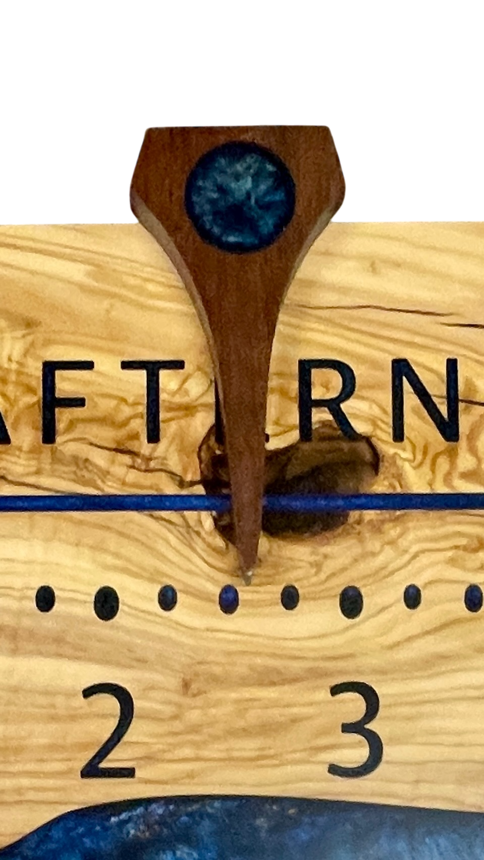 Romeo: 5-foot Olivewood / resin - Linear Clockworks