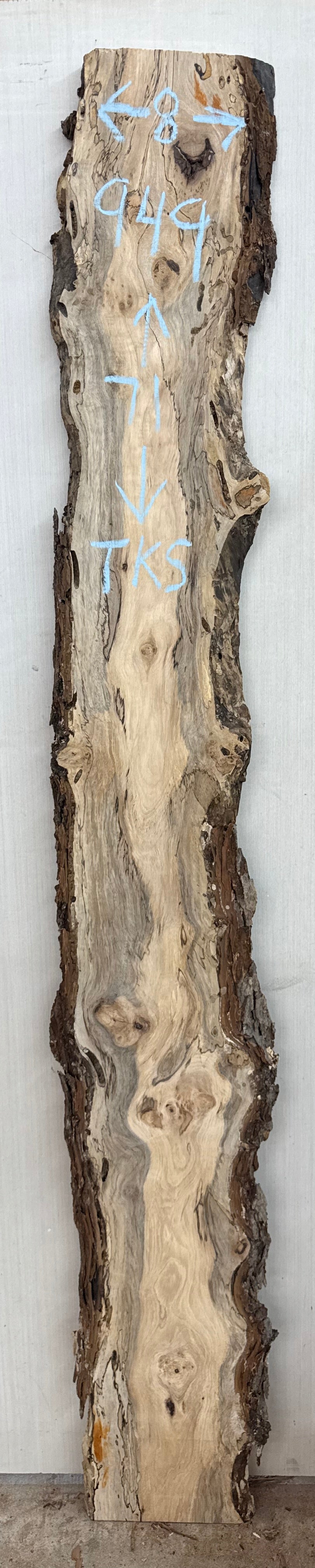 Board 0949: 5 ft Pecan Live Edge