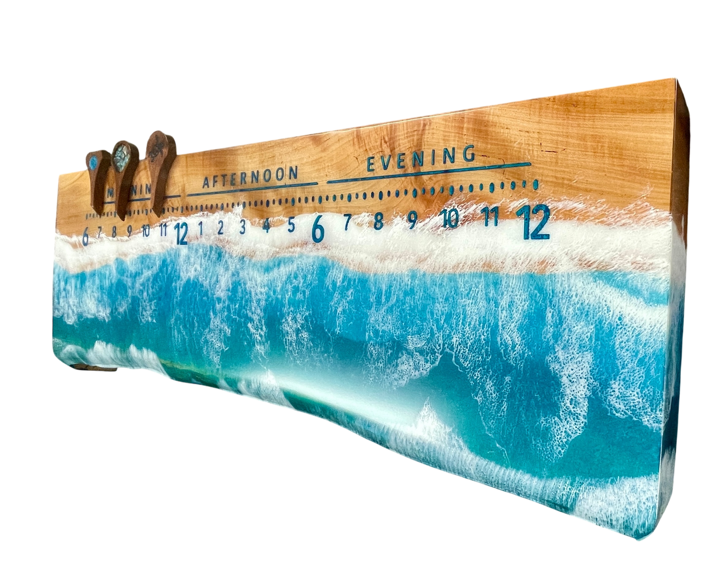 Samoa 3: 3-foot Maple Ocean clock
