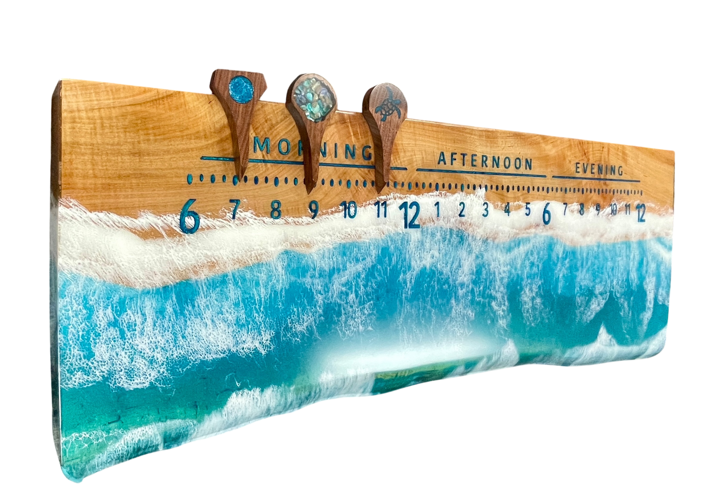 Samoa 3: 3-foot Maple Ocean clock