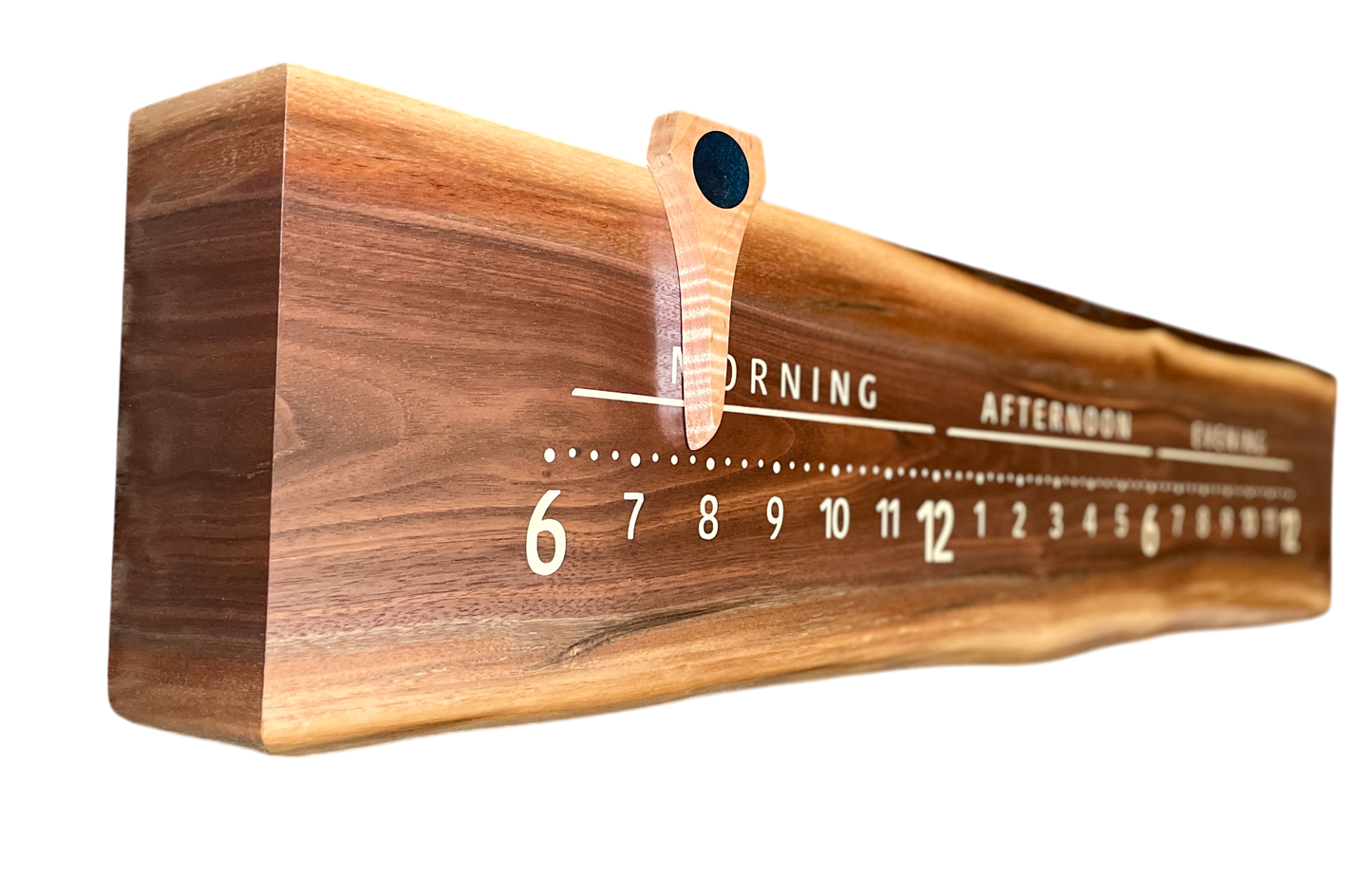 Watson: 3-foot Walnut / Resin - Linear Clockworks