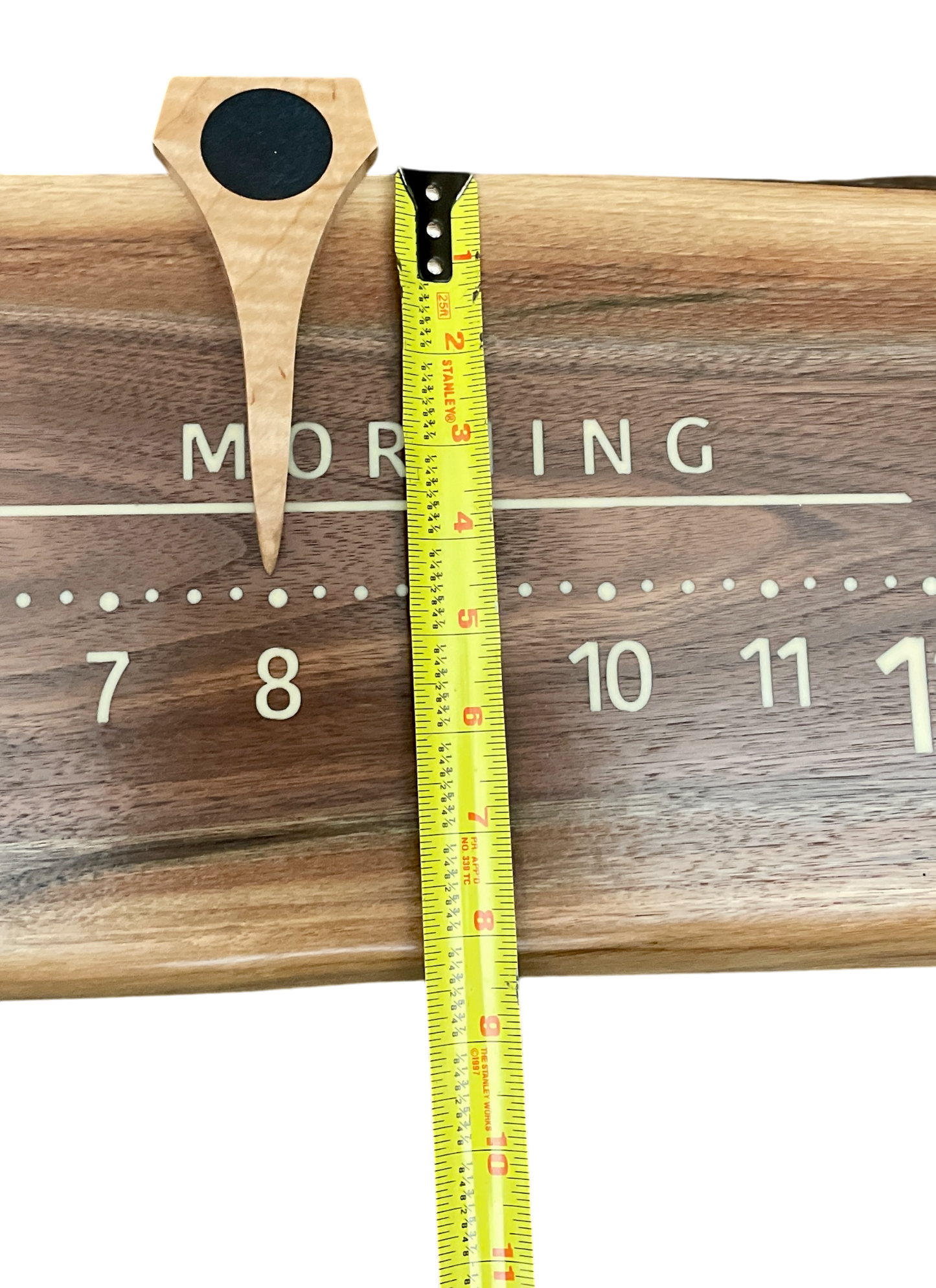 Watson: 3-foot Walnut / Resin - Linear Clockworks