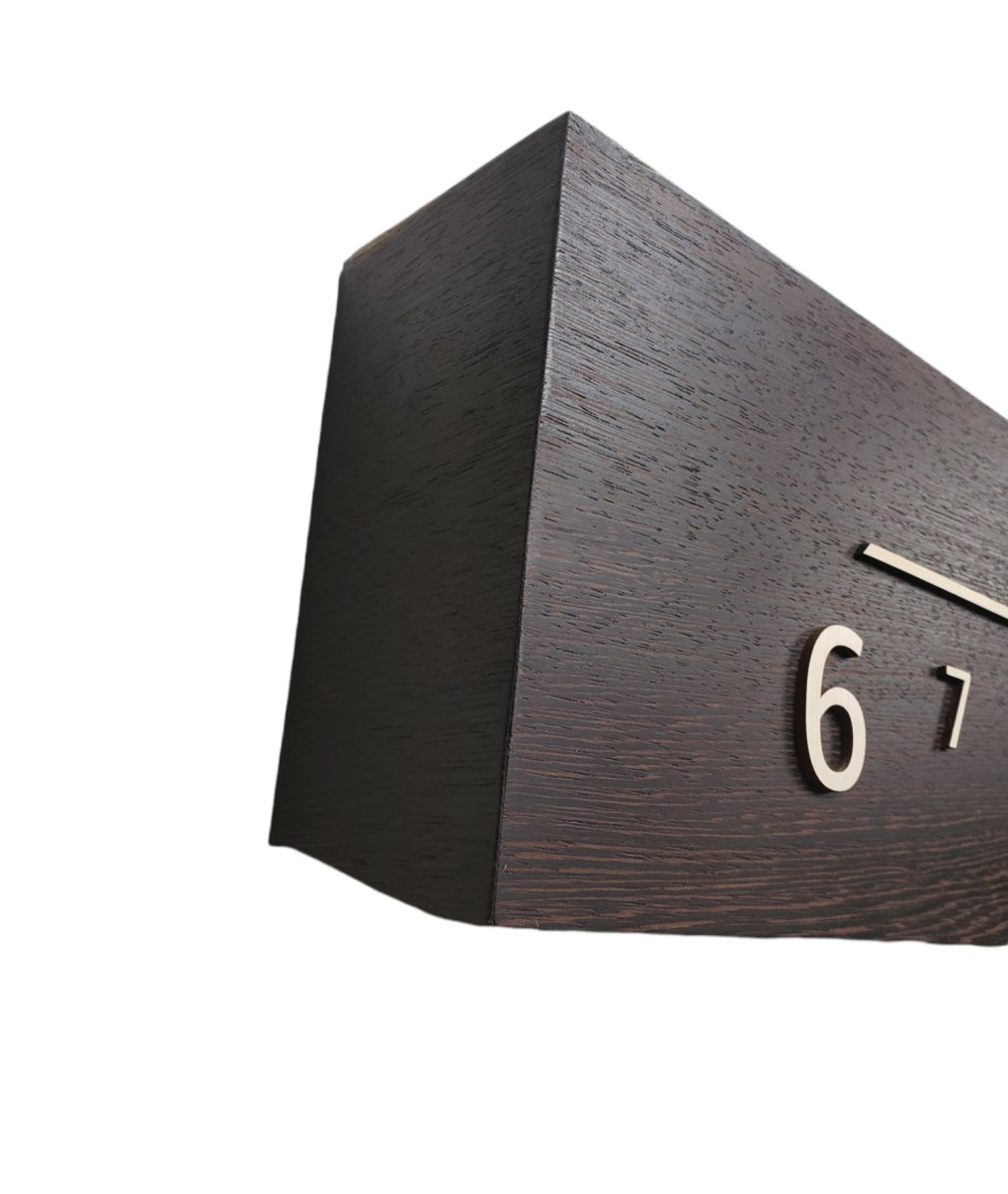 Acacia: 5 - foot Wenge/Maple - Linear Clockworks
