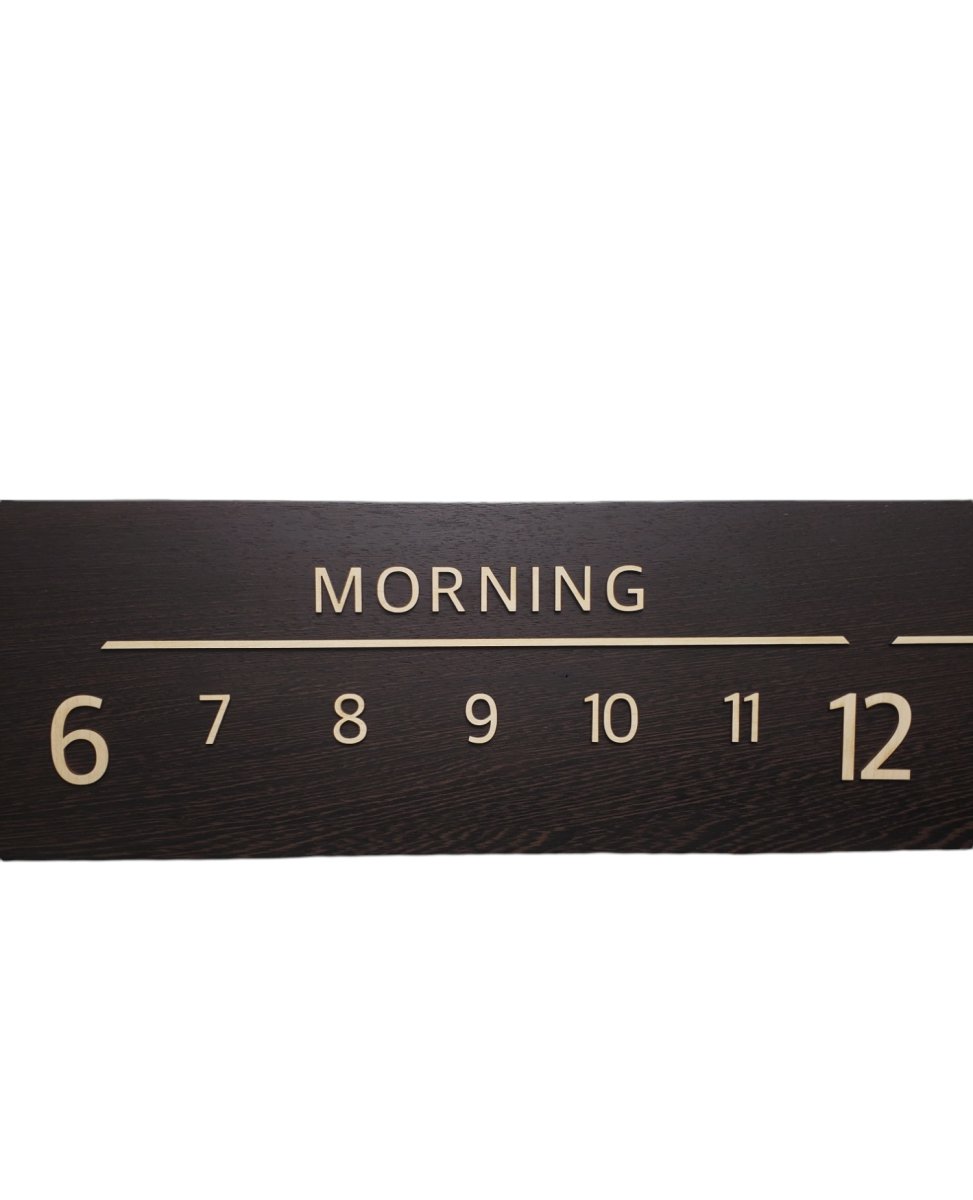Acacia: 5 - foot Wenge/Maple - Linear Clockworks
