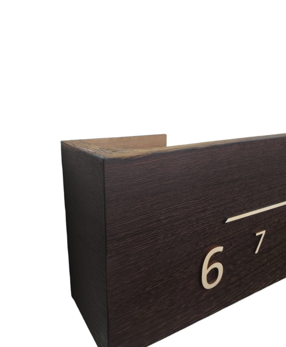 Acacia: 5 - foot Wenge/Maple - Linear Clockworks