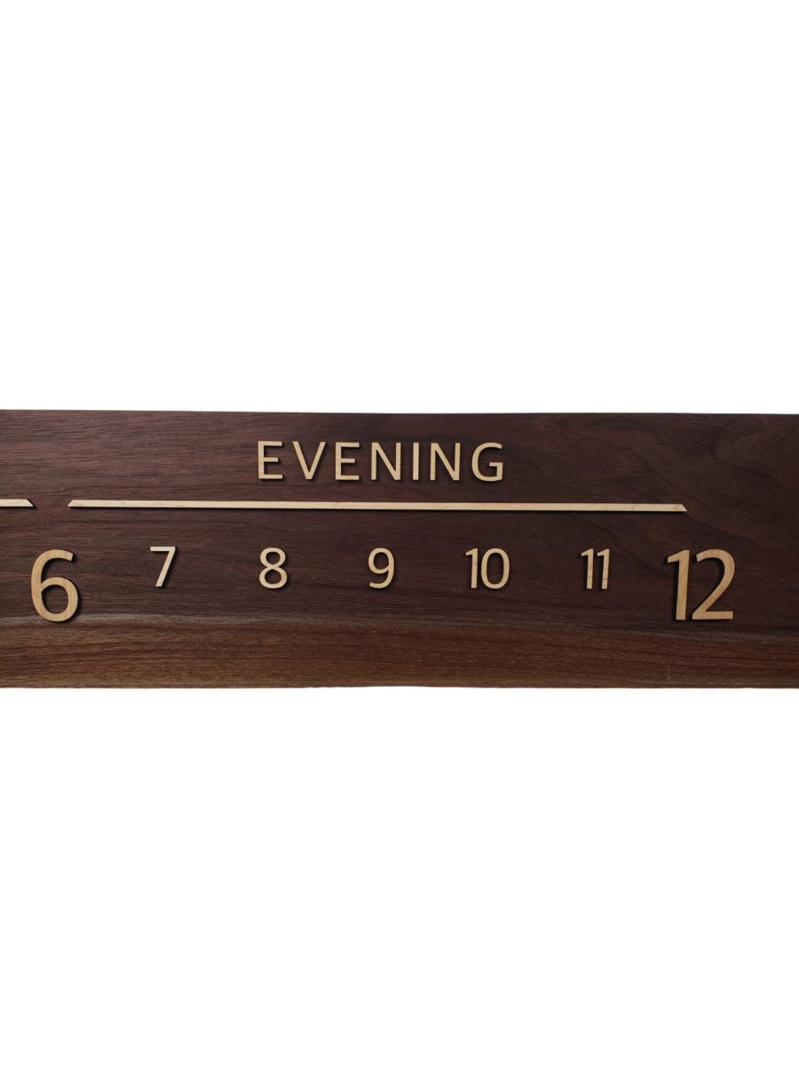 Altair:5 - foot Walnut/Maple - Linear Clockworks