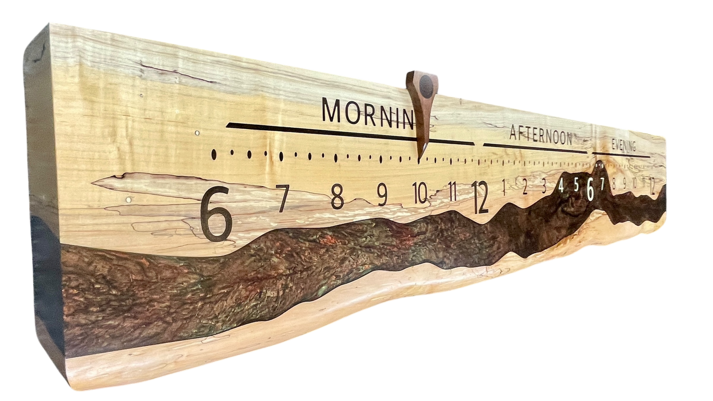 Alwyn 3: 5-foot Ambrosia Maple River clock