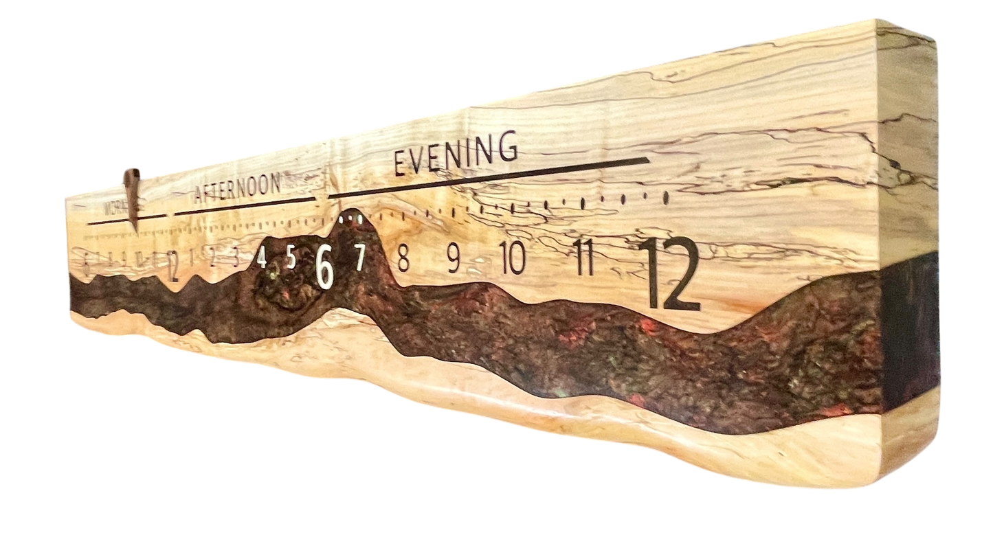 Alwyn 3: 5-foot Ambrosia Maple River clock