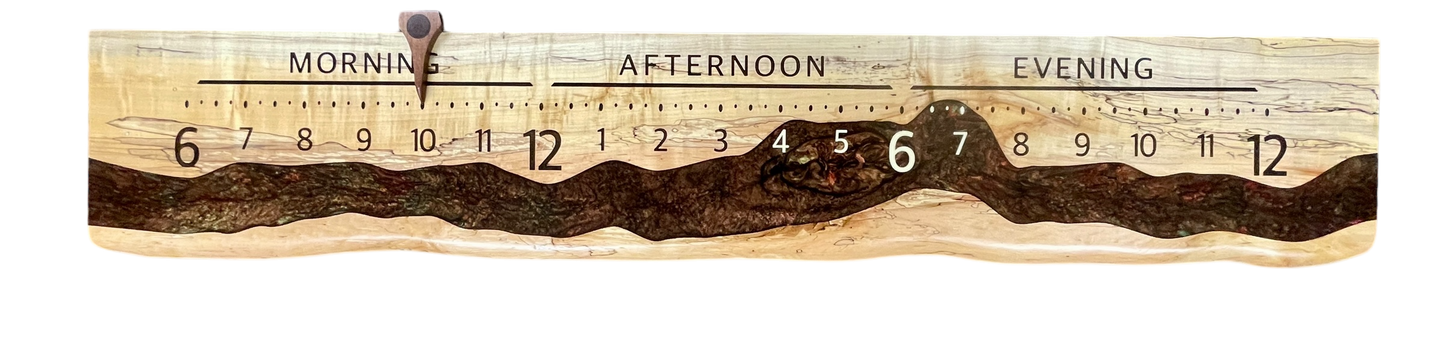 Alwyn 3: 5-foot Ambrosia Maple River clock