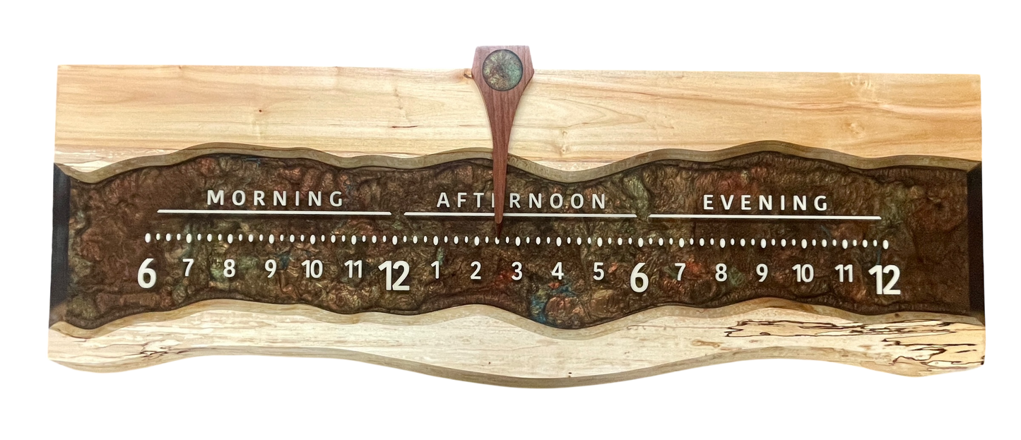 Asher: 3 ft Spalted Maple, through river