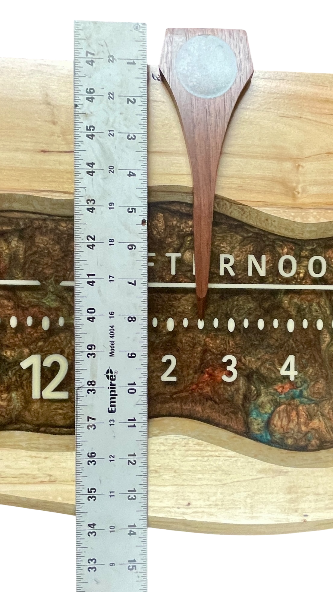Asher: 3 ft Spalted Maple, through river