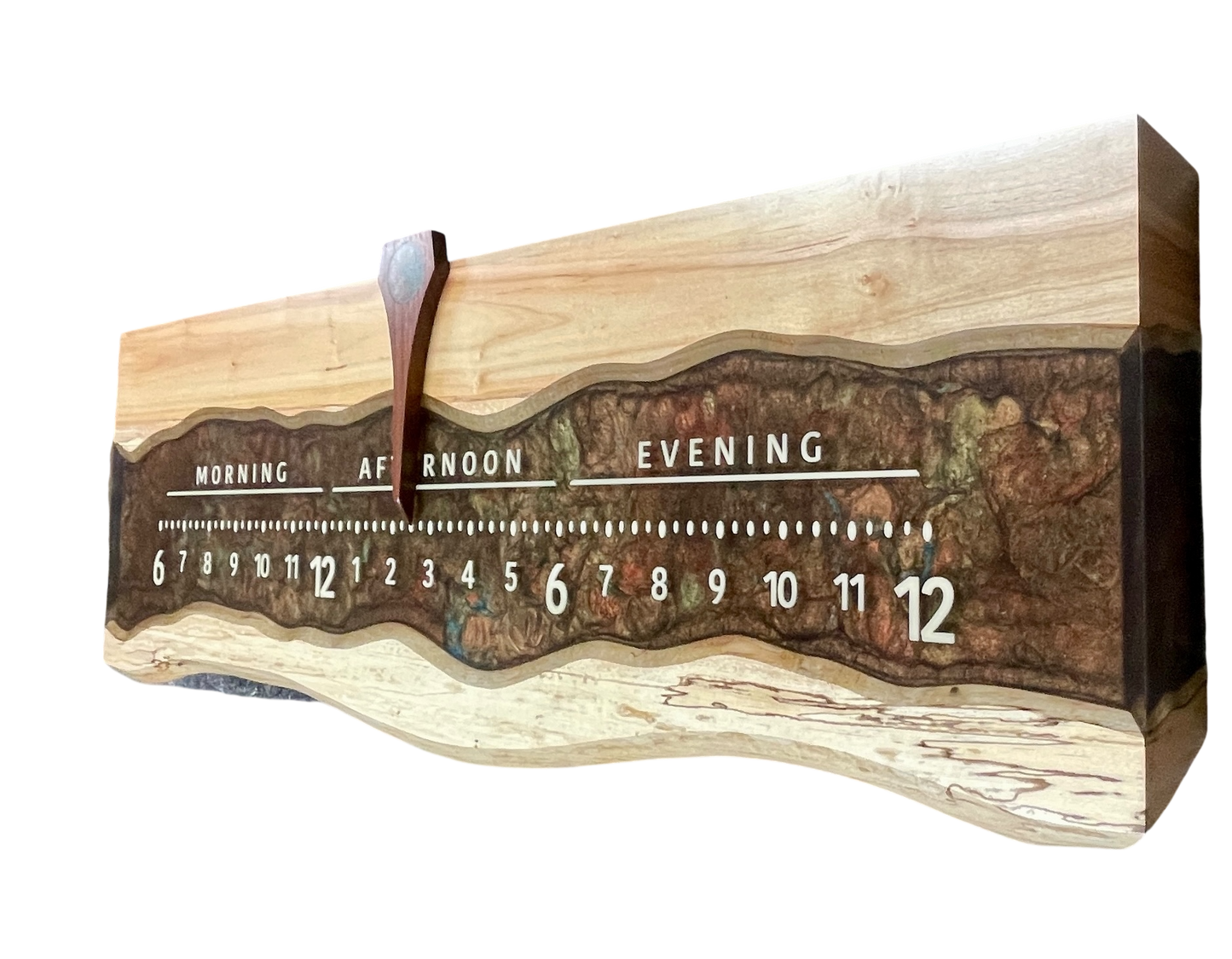 Asher: 3 ft Spalted Maple, through river