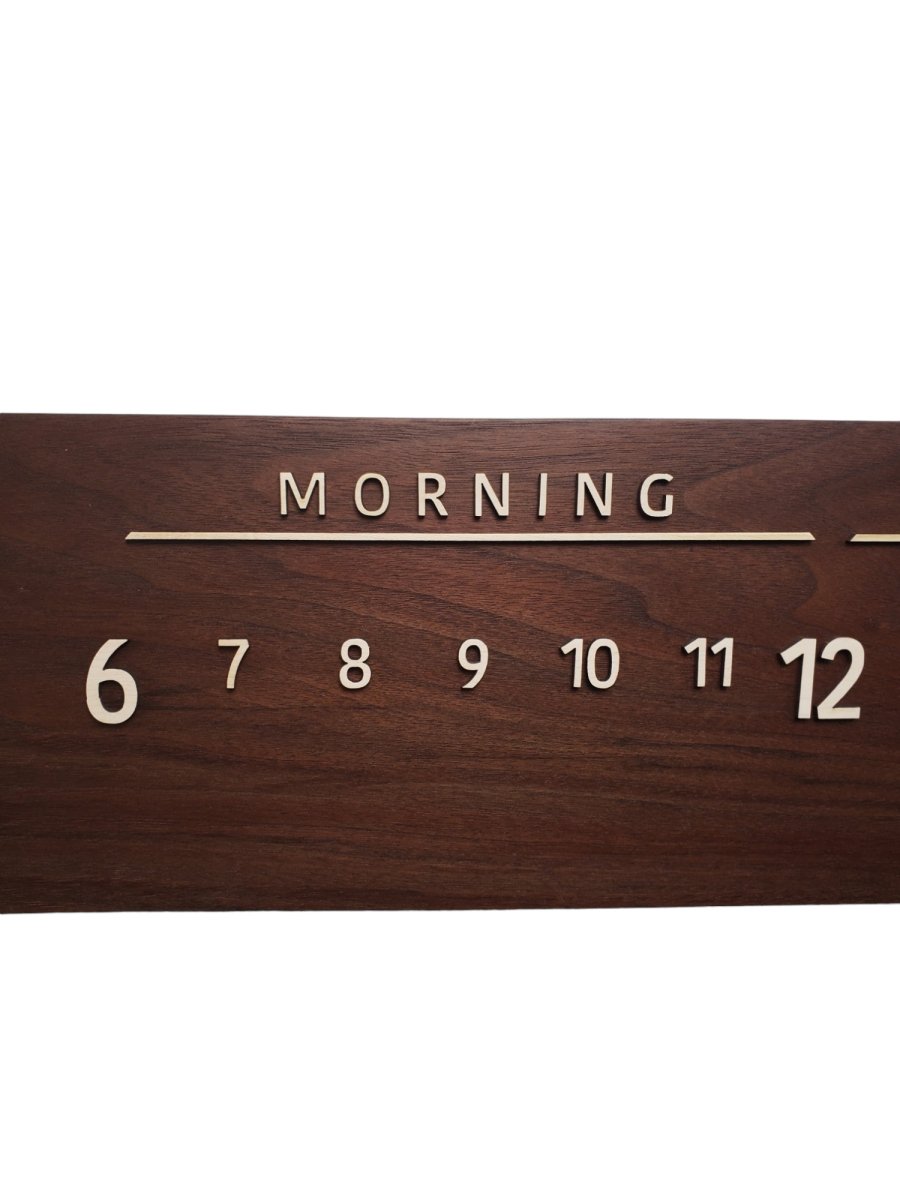 Atlantis:3 - foot Walnut/Maple - Linear Clockworks
