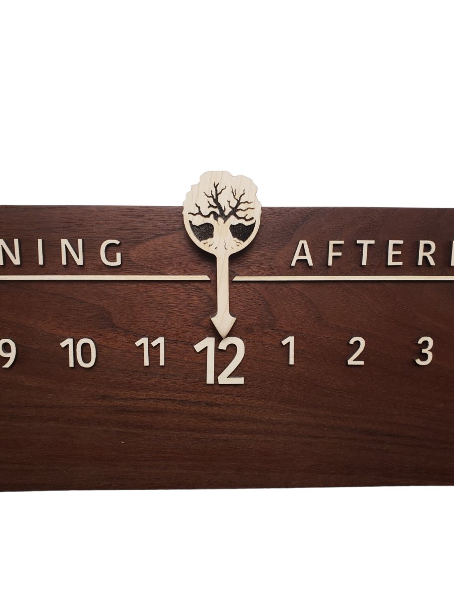 Atlantis:3 - foot Walnut/Maple - Linear Clockworks