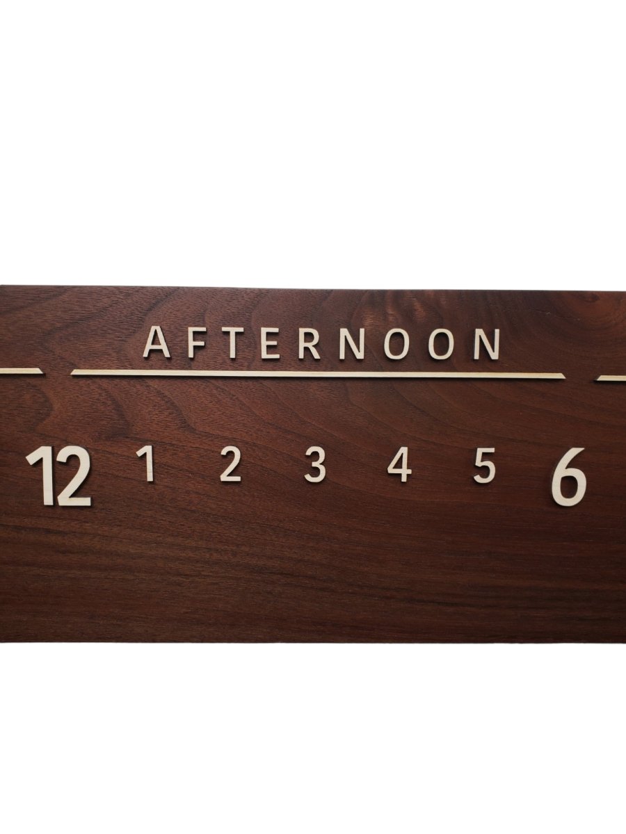 Atlantis:3 - foot Walnut/Maple - Linear Clockworks
