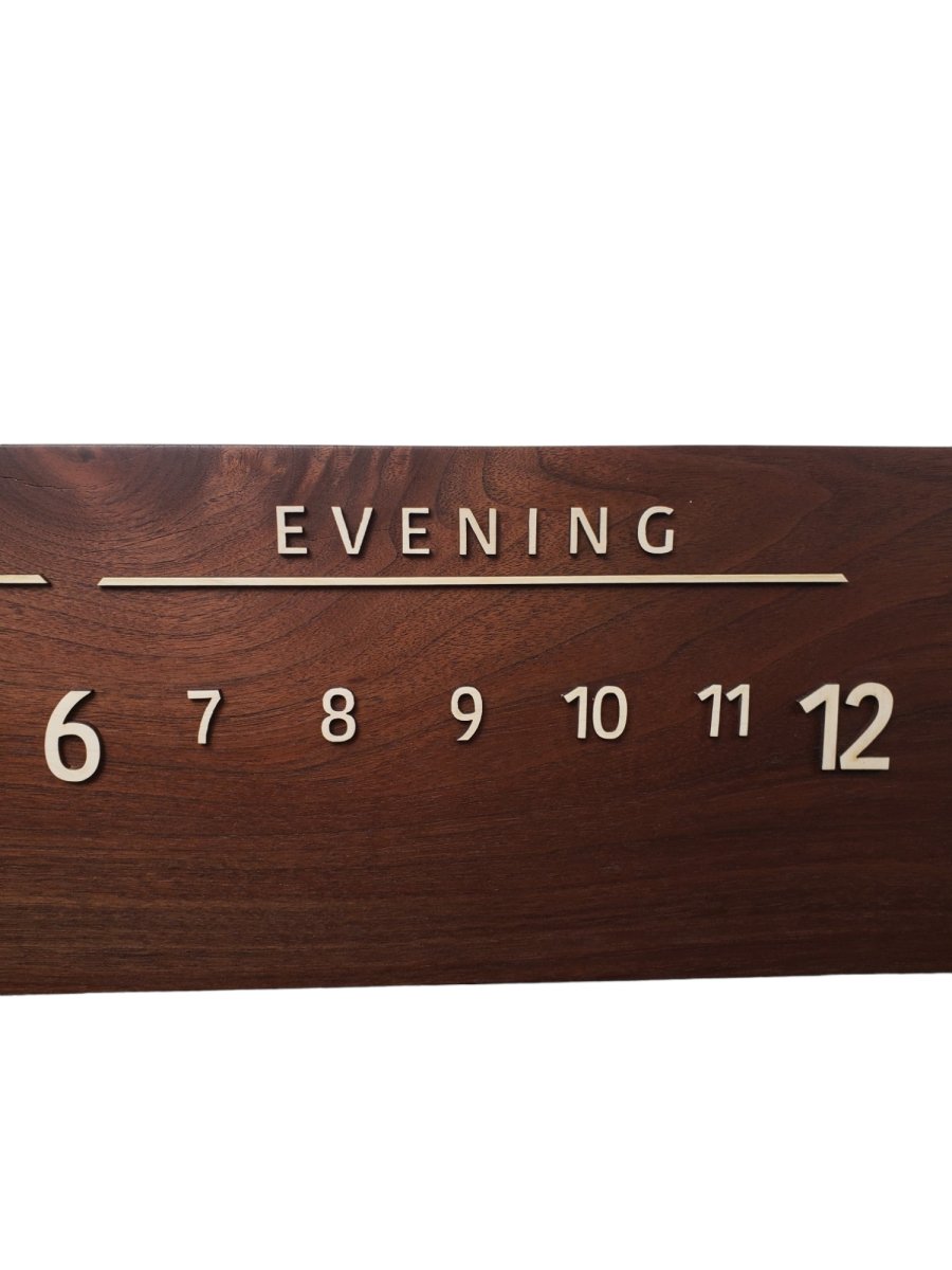 Atlantis:3 - foot Walnut/Maple - Linear Clockworks