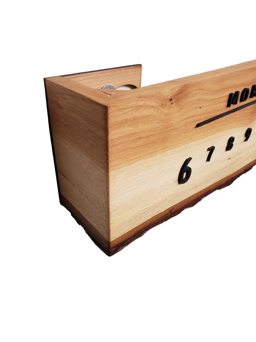 Beige:3 - foot Maple/Walnut - Linear Clockworks