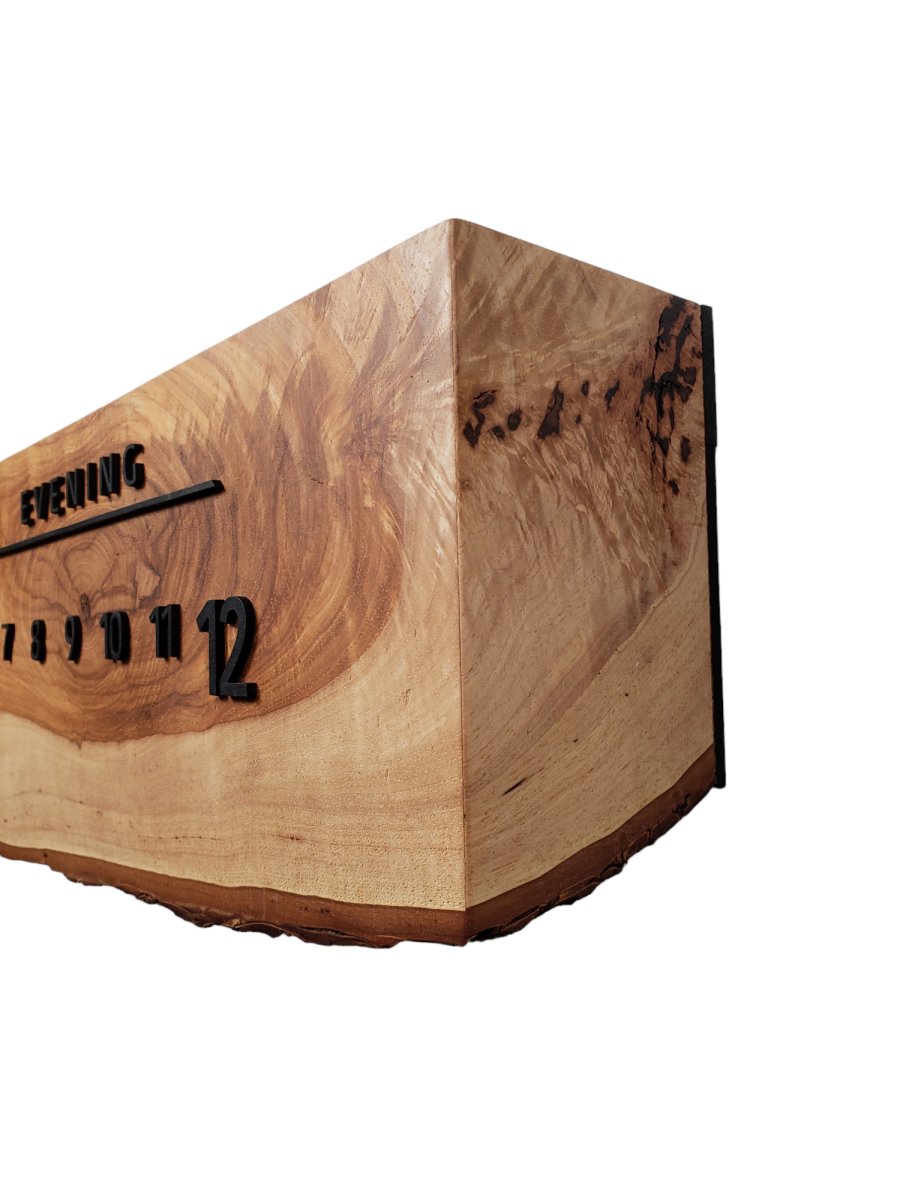 Beige:3 - foot Maple/Walnut - Linear Clockworks