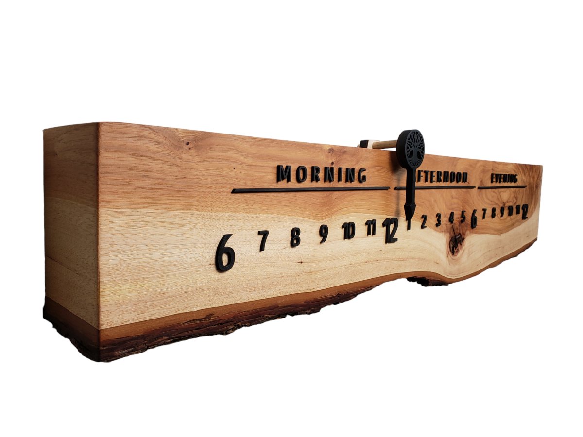Beige:3 - foot Maple/Walnut - Linear Clockworks