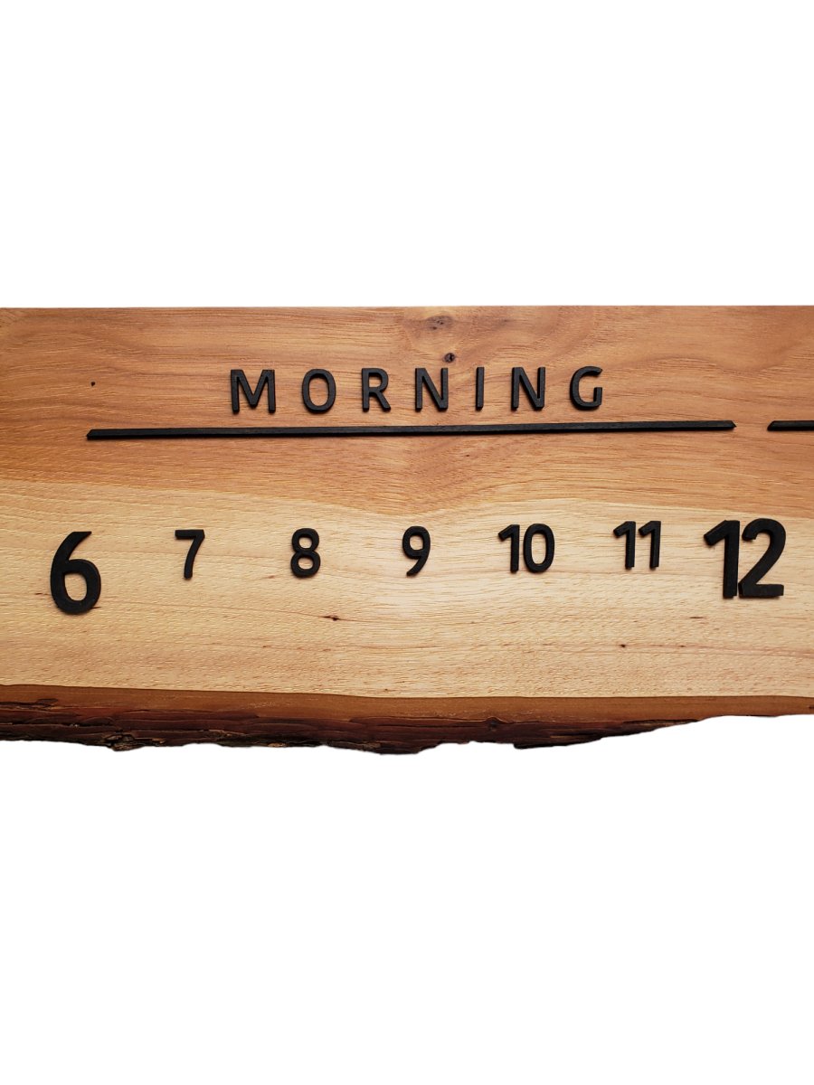 Beige:3 - foot Maple/Walnut - Linear Clockworks