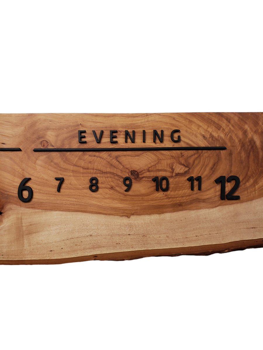 Beige:3 - foot Maple/Walnut - Linear Clockworks