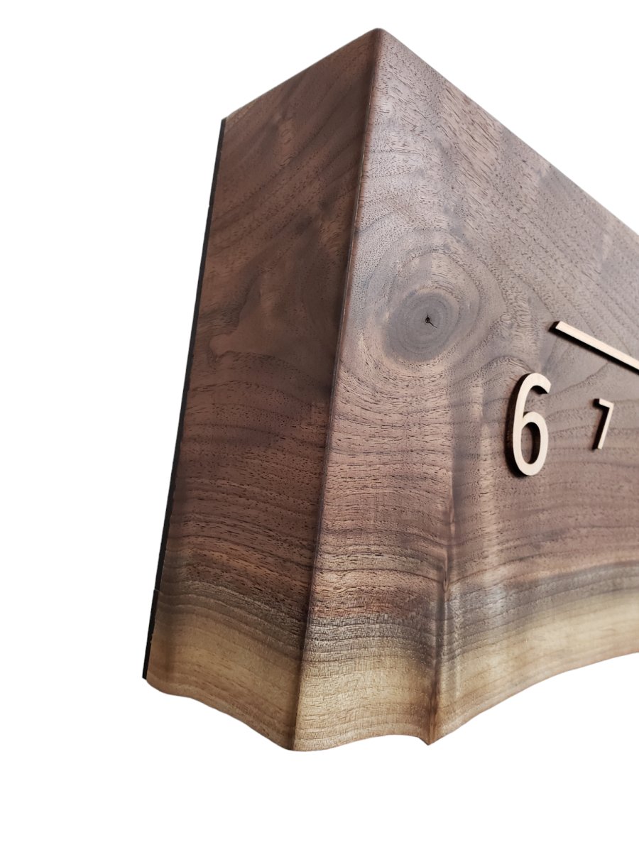 Blackberry:5 - foot Walnut/Maple - Linear Clockworks