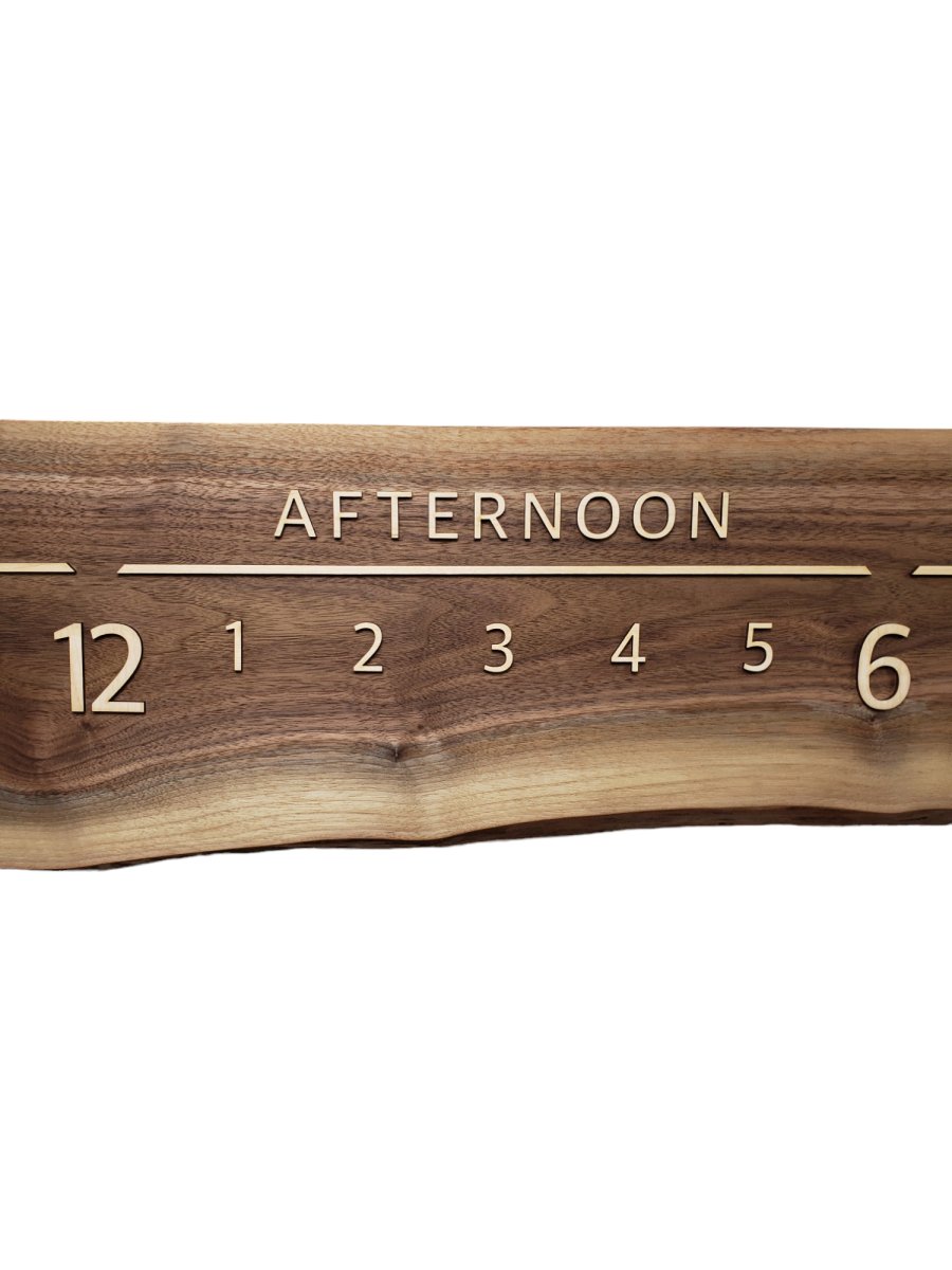 Blackberry:5 - foot Walnut/Maple - Linear Clockworks