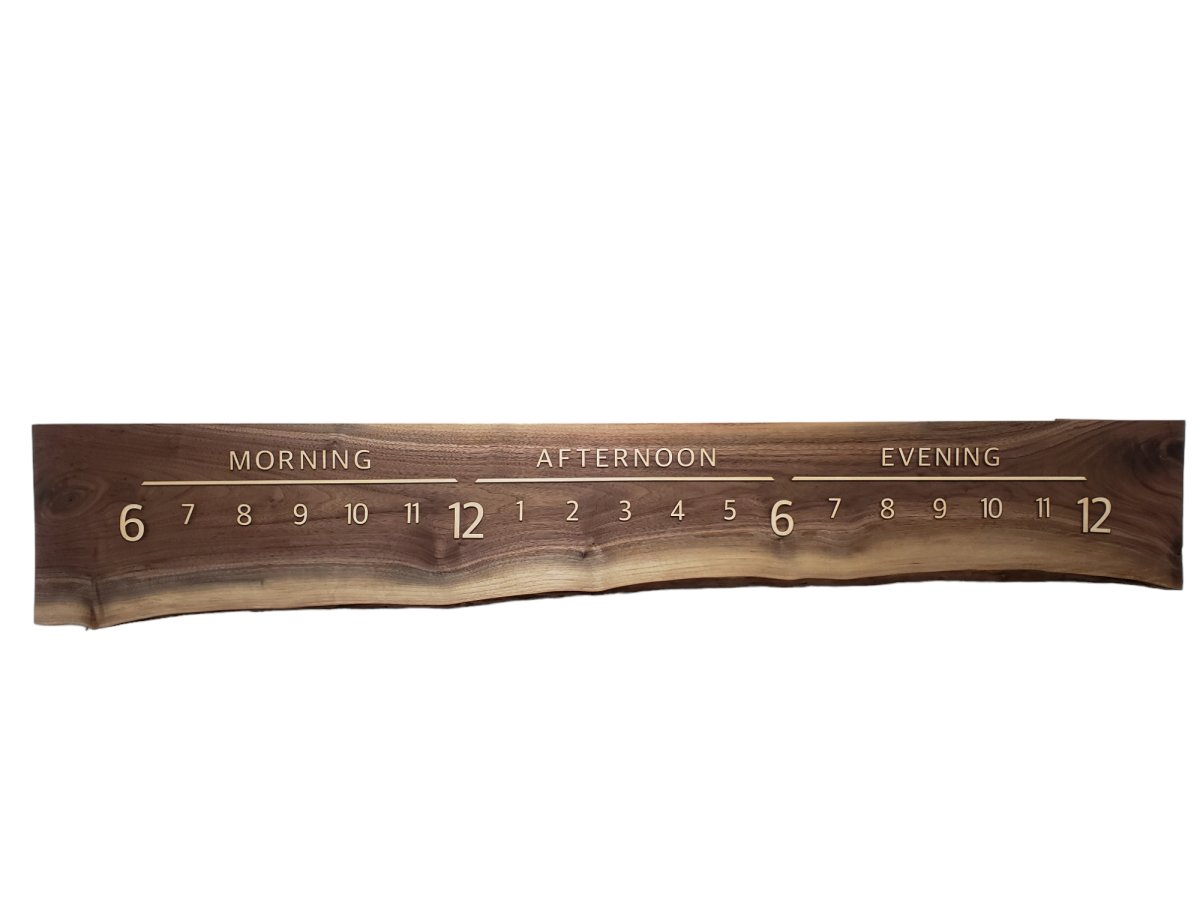 Blackberry:5 - foot Walnut/Maple - Linear Clockworks