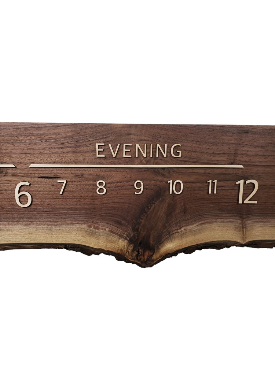 Blueberry:5 - foot Walnut/Maple - Linear Clockworks