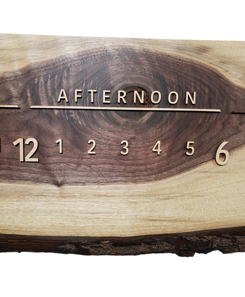Breve:3 - foot Walnut/Maple - Linear Clockworks