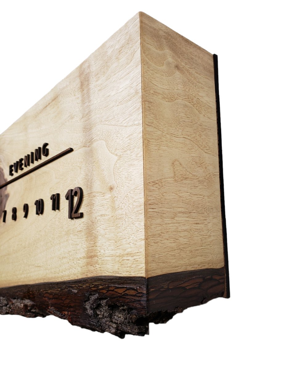 Breve:3 - foot Walnut/Maple - Linear Clockworks