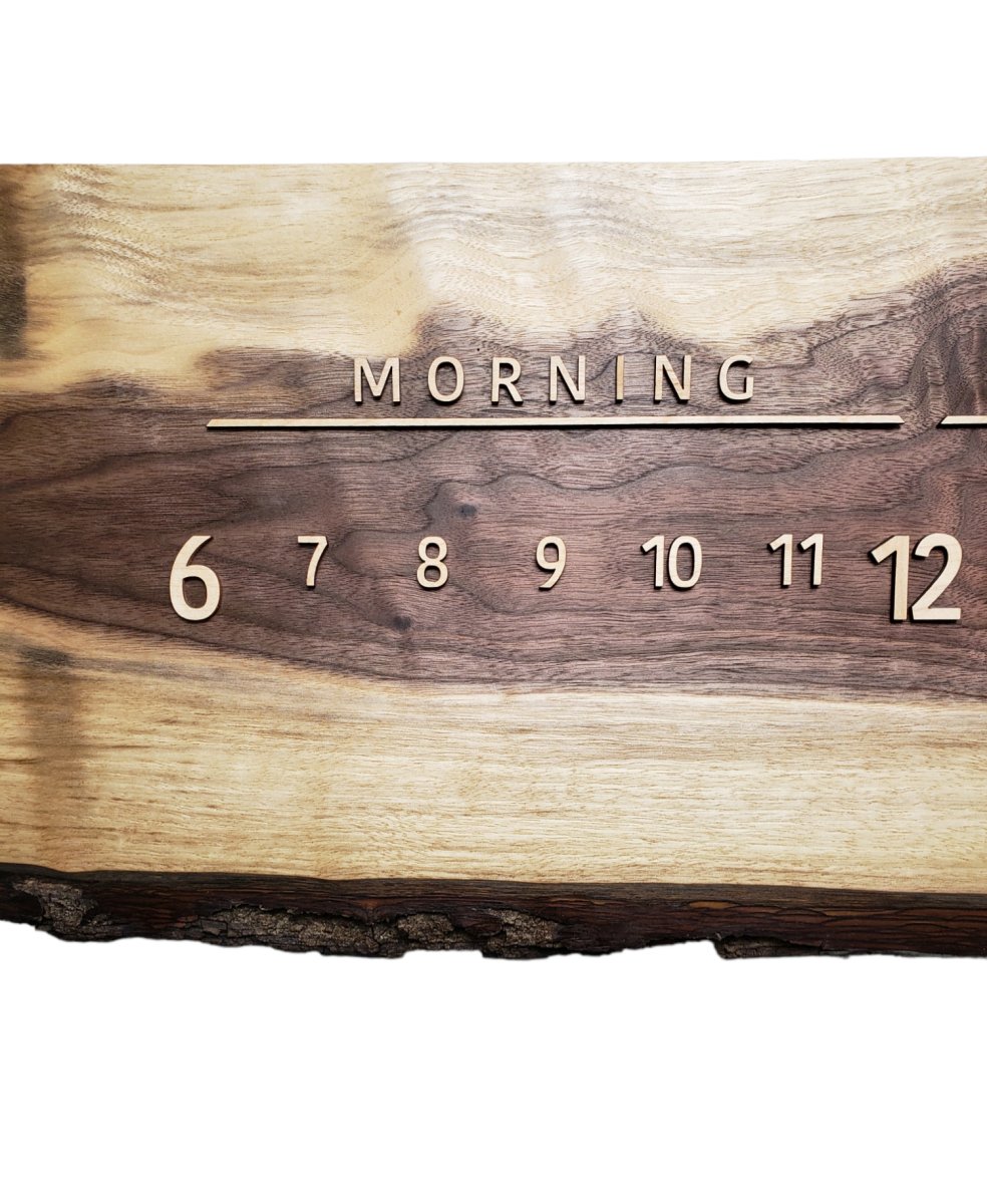 Breve:3 - foot Walnut/Maple - Linear Clockworks