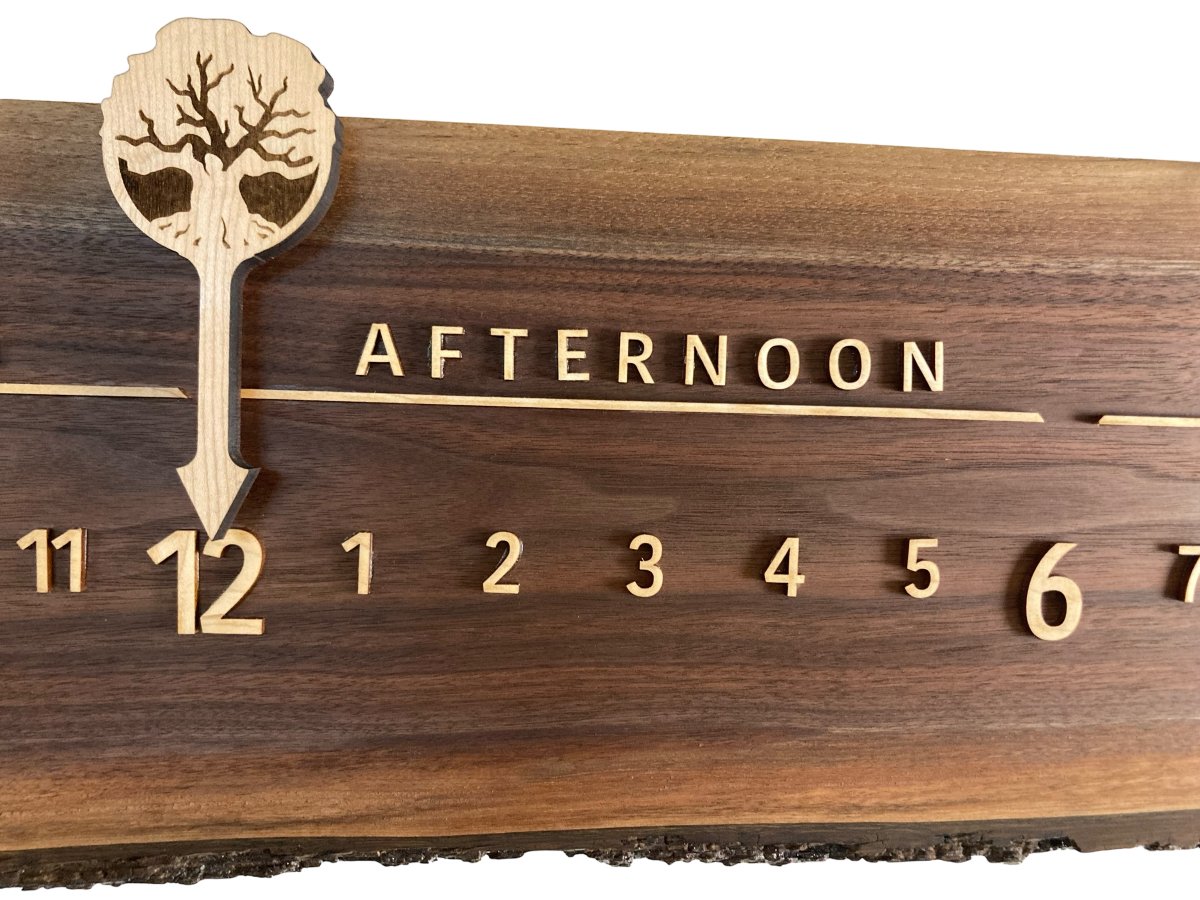 Cambrie: 3 - foot Walnut Maple - Linear Clockworks