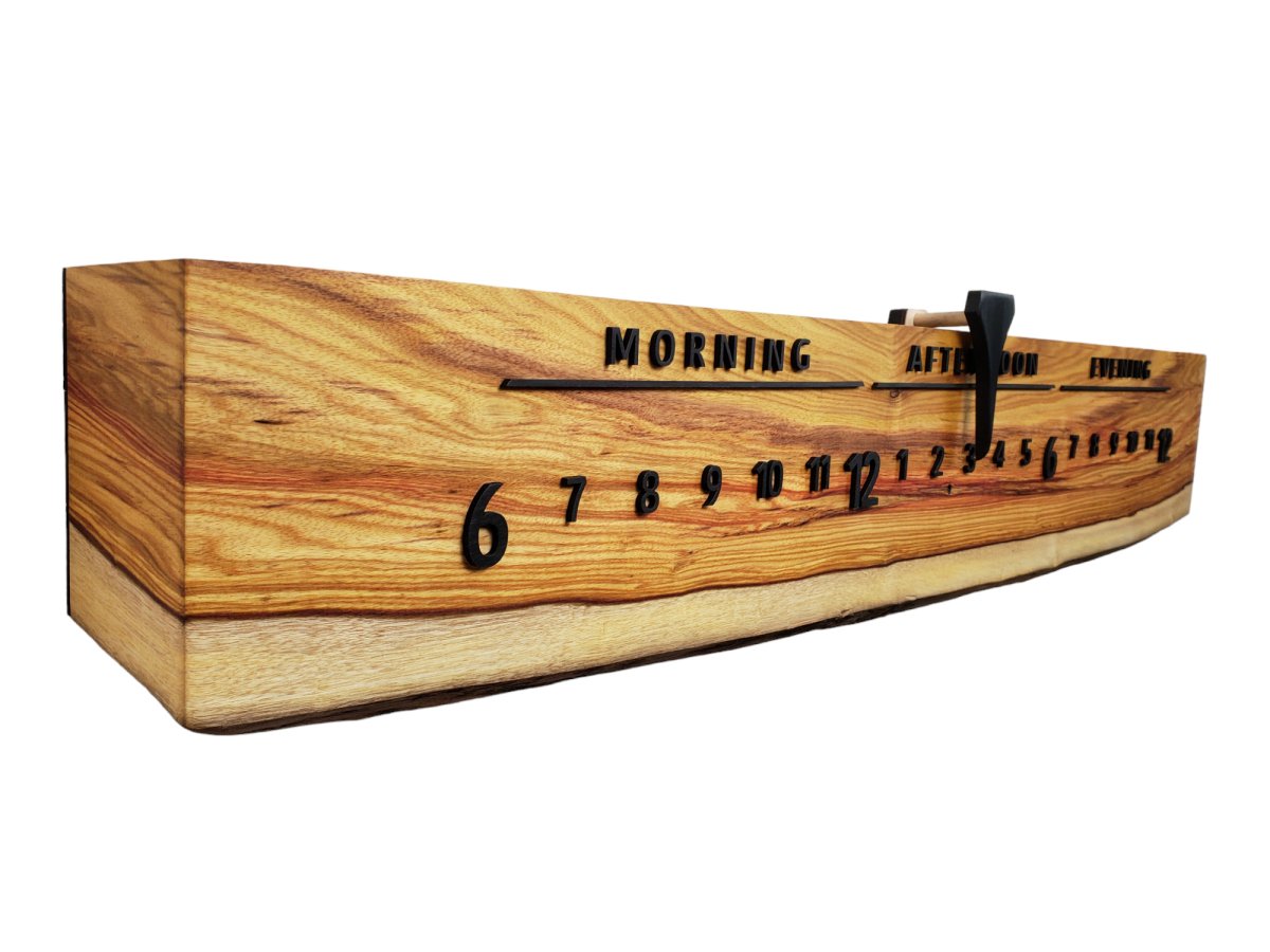 Cloudberry:3 - foot Canarywood/Walnut - Linear Clockworks