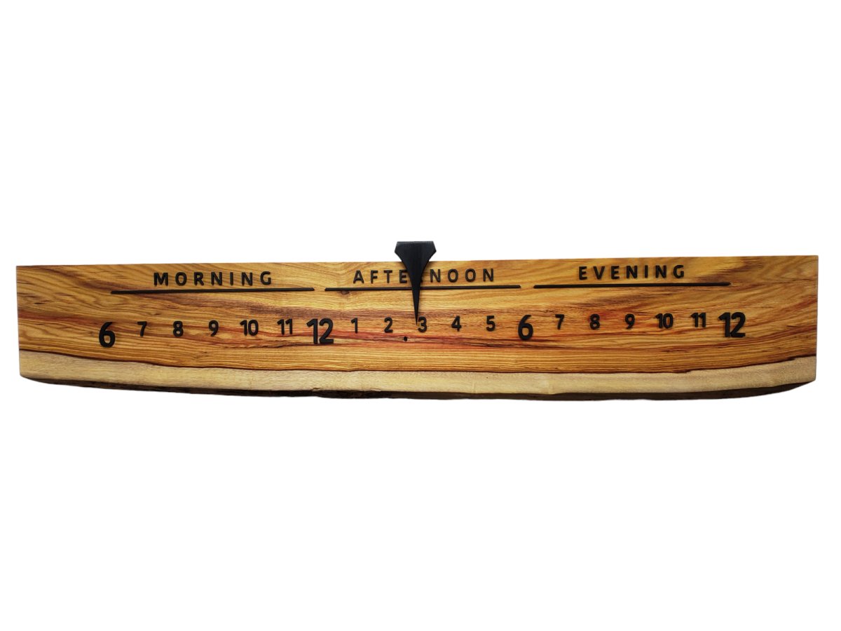 Cloudberry:3 - foot Canarywood/Walnut - Linear Clockworks