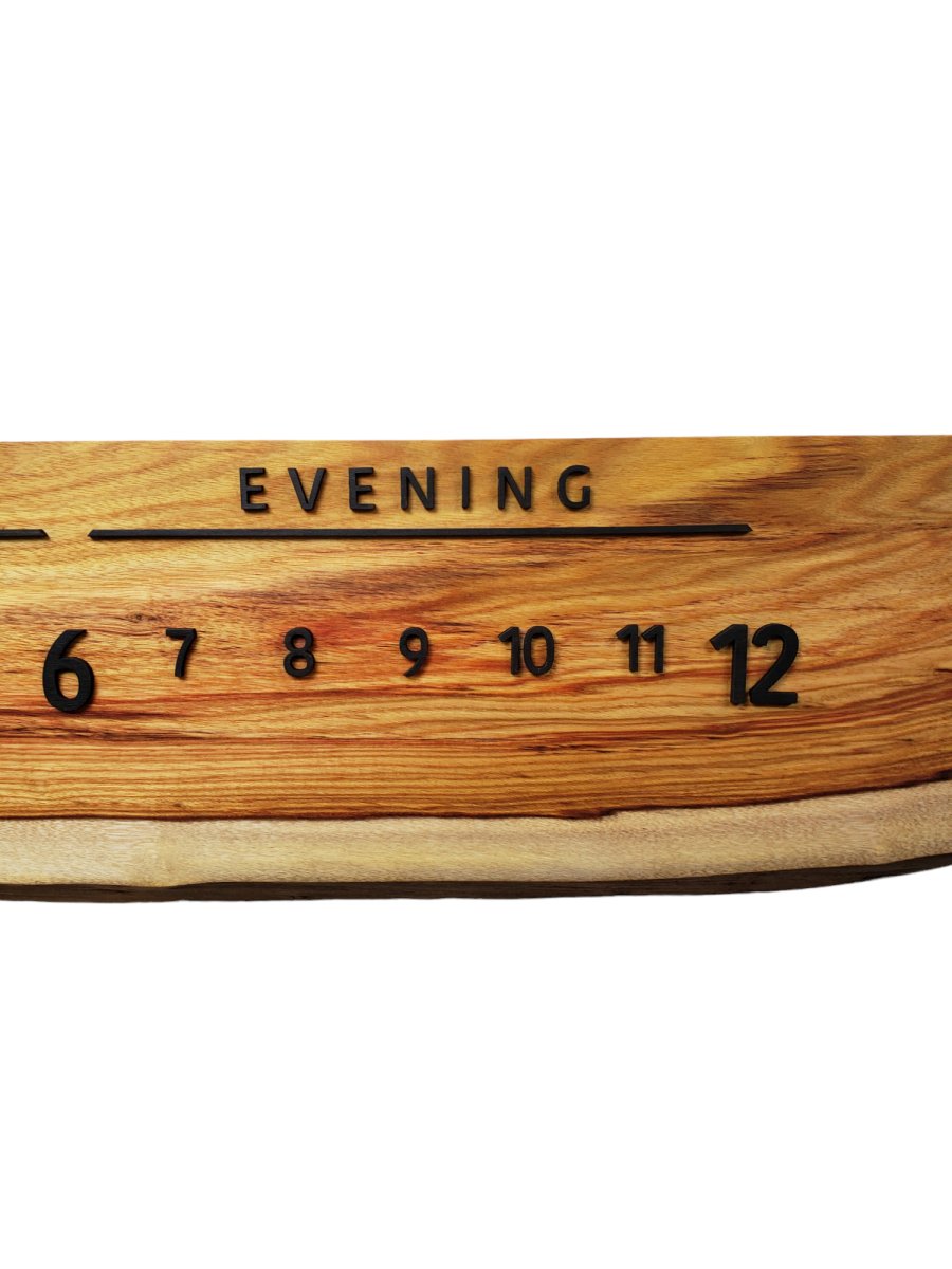 Cloudberry:3 - foot Canarywood/Walnut - Linear Clockworks