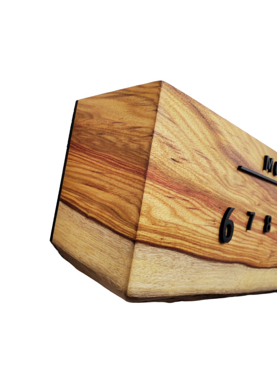 Cloudberry:3 - foot Canarywood/Walnut - Linear Clockworks